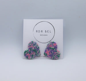 Pastel Garden - Heart Stud Resin No.1