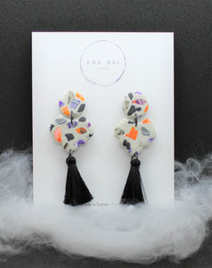 Halloween - Terrazzo RESIN - Marrakesh Mini Dangle with Tassel