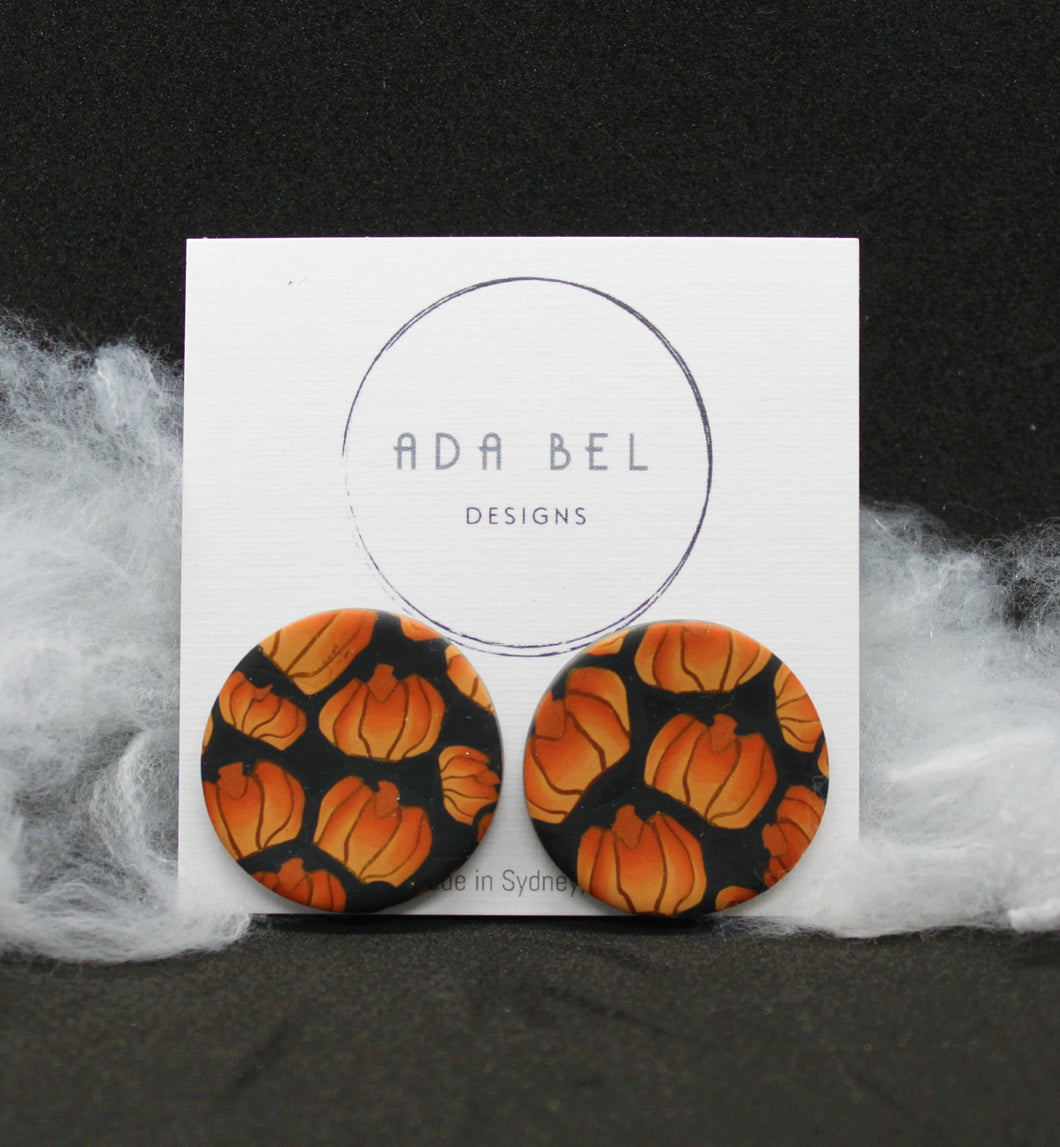 Halloween - Pumpkin - XL Round Studs