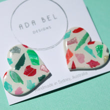 Load image into Gallery viewer, Christmas Terrazzo - Heart Stud RESIN
