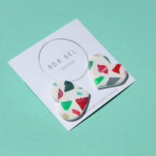 Load image into Gallery viewer, Christmas Terrazzo - Heart Stud
