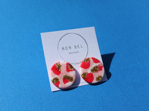 STRAWBERRY KISSES - XL Round Stud