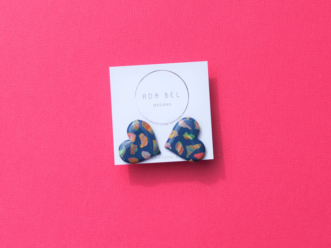 TERRAZZO DAY AND NIGHT - Heart Stud